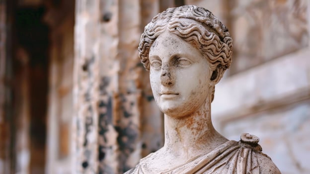 ancient greek statue of a woman photo