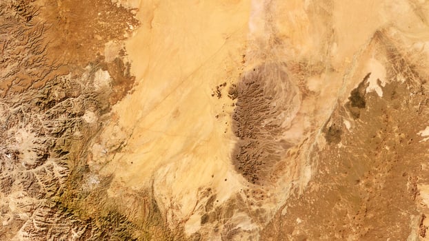 4K Desert Scenic in Arab Map, High Resolution Satellite View With No Border, Widescreen 4K Resolution photo