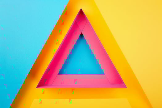 Vibrant geometric abstract shapes photo