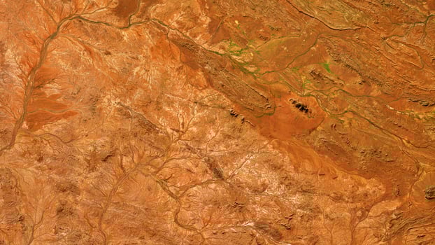 4K Ex Cobra West Australia Map, High Resolution Satellite View With No Border, Widescreen 4K Resolution photo