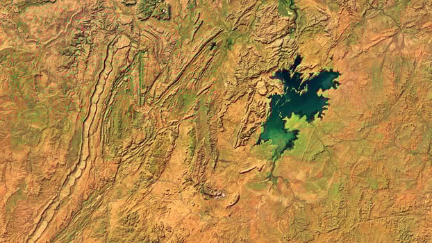 4K Argyle Lake North Australia Map, High Resolution Satellite View With No Border, Widescreen 4K Resolution photo
