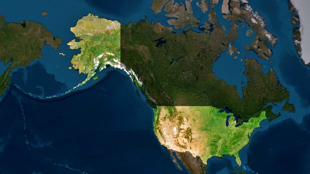 4K United States of America Territory Map, High Resolution Satellite View, Widescreen 4K Resolution photo