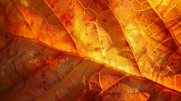 Vibrant autumn leaf texture photo