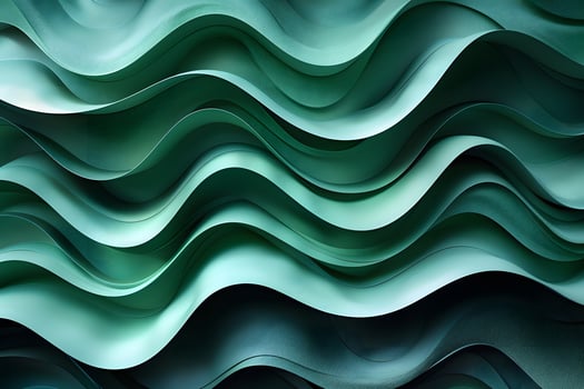 Abstract Green Wave Pattern for Modern Wall Art and Interior Design photo