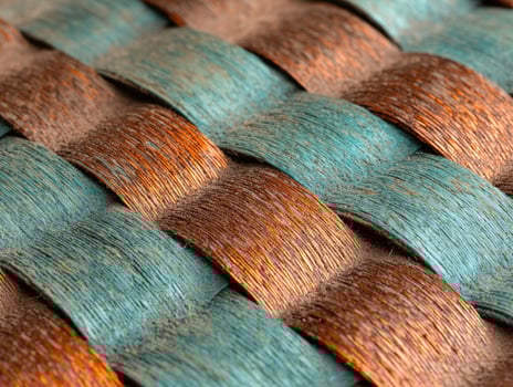 Vibrant feather texture photo