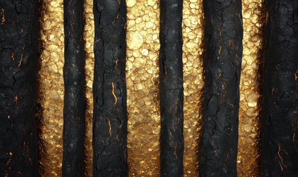 Dramatic golden and black textured background photo