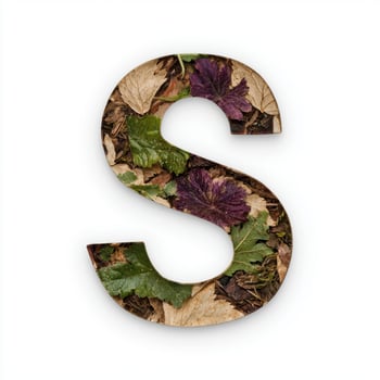 Autumn leaves letter s photo