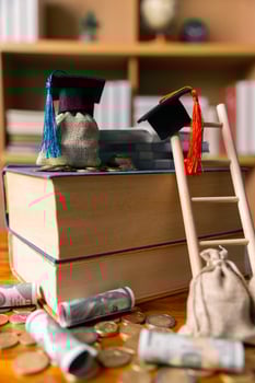 Saving money and investing in education abroad can lead to future success despite the expense, paving way for valuable learning and financial growth. motivation, strategy, analysis, ambition, advice photo