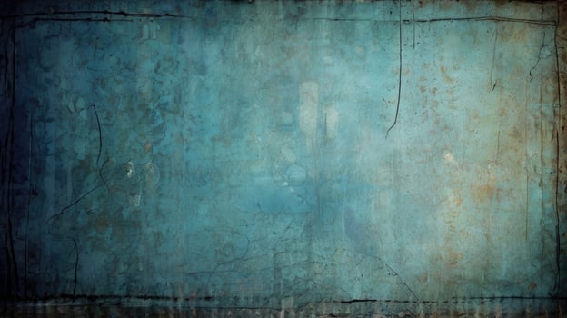 Retro Faded Paint Drip Effect blue background photo