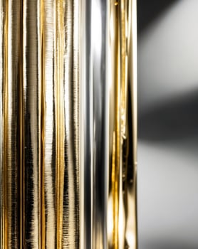 Golden Shiny Foil Texture Background for Luxury Design. photo