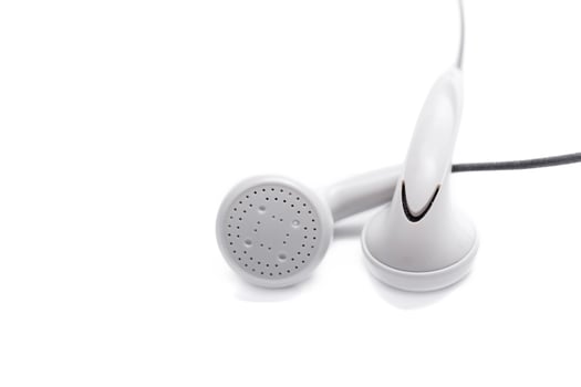 headphones isolated on white photo