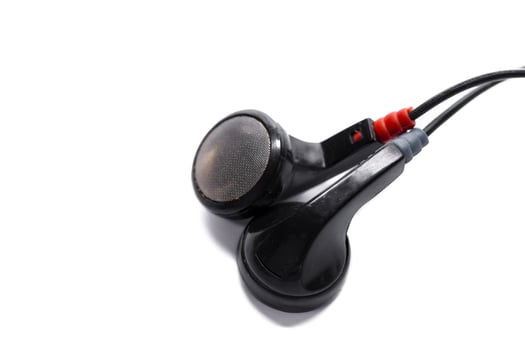 headphones isolated on white photo