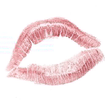 red kiss isolated photo