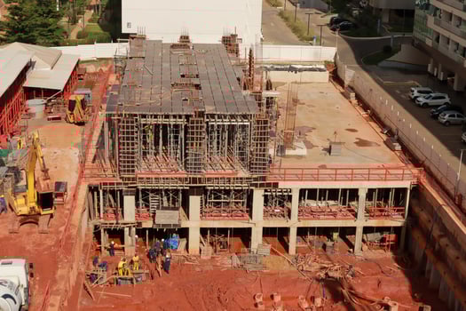Brasilia, Brazil, November 25 2024 Construction of a New Apartment Building in the 311 block of Noroeste, Brasilia photo