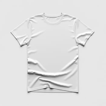 Simple and sleek white T-shirt mockup template photo