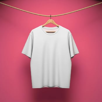 Detailed blank T-shirt design layout photo