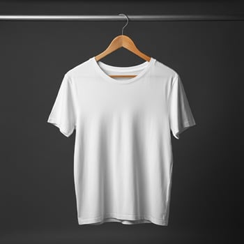 Blank T-shirt template for graphic designs photo