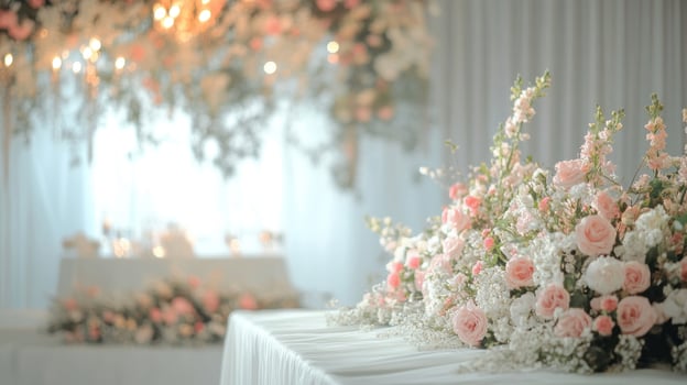 Beautiful Flower Decorations, an Elegant, Cinematic photo