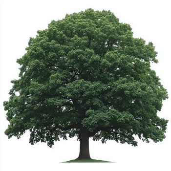 Forest tree isolated on white background photo