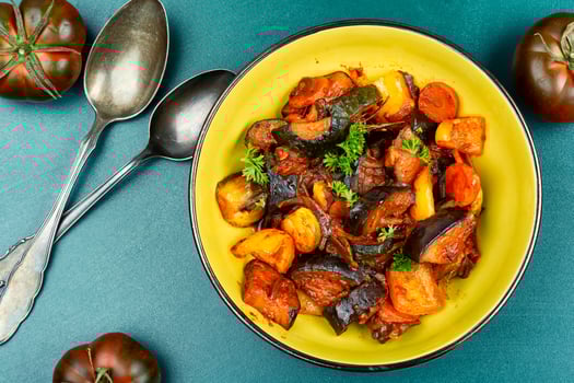 Diet vegetable stew or sauce. photo