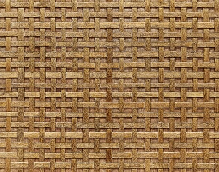 Texture brown woven rattan background photo