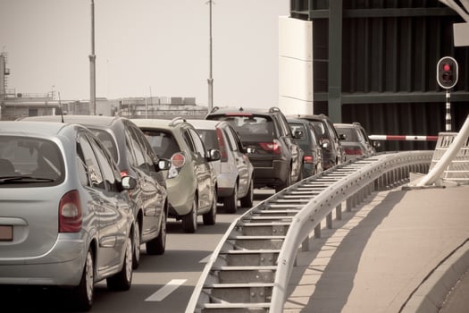 Open Bridge and Waiting Cars photo