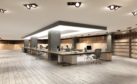 Modern office workspace. photo