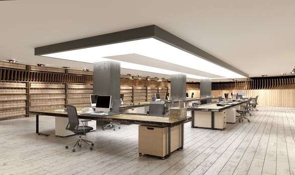 Modern office workspace. photo