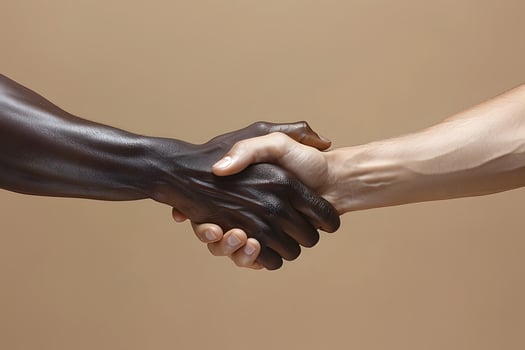 Diverse Handshake Symbolizing Unity and Collaboration photo