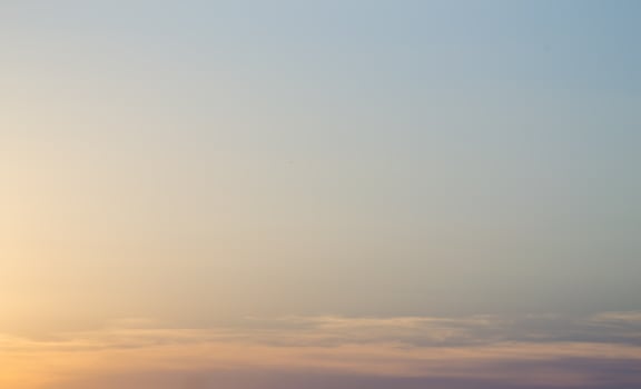 Vanilla evening sky. Sunset. photo