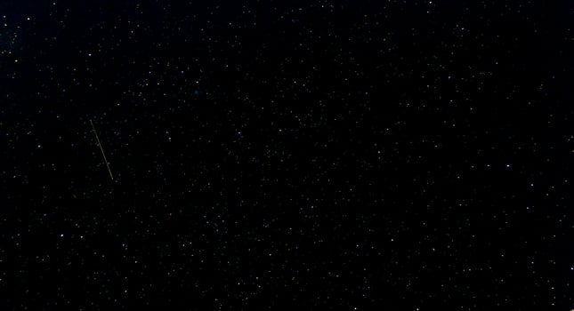 The stars in the night sky. photo