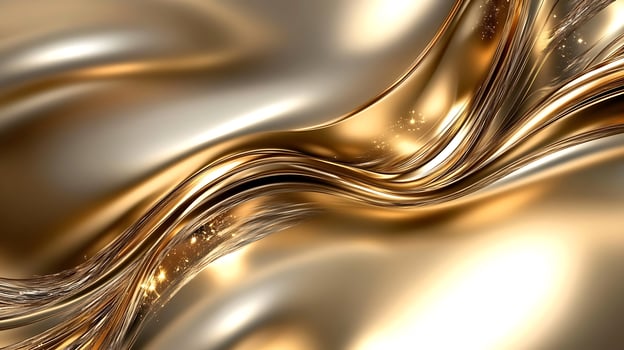 Luxurious Abstract Wallpaper Highlighting Graceful Wave Accents photo