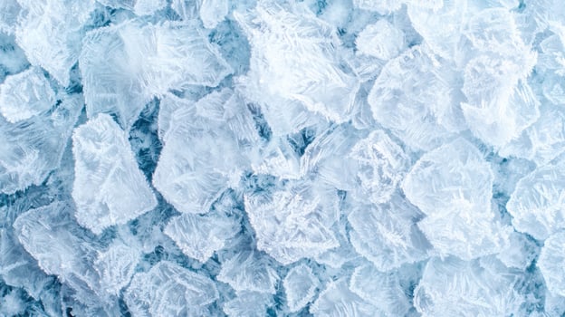 Intricate ice crystal patterns photo