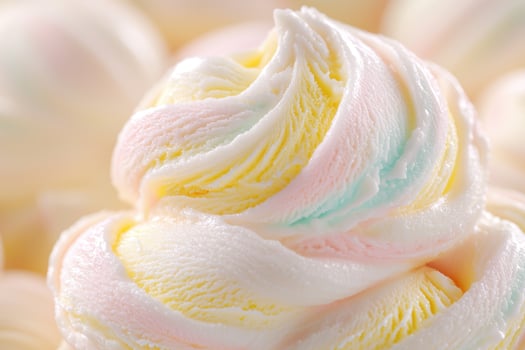 Delicate pastel colored rose petals photo