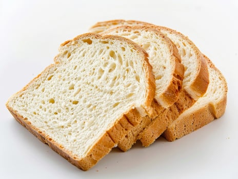 Freshly baked sliced bread photo