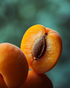 Juicy orange slice with seed photo