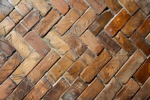 Textured brick wall pattern photo