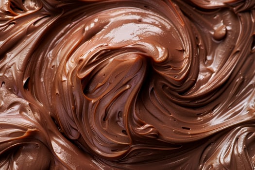 Smooth and creamy chocolate swirl texture photo