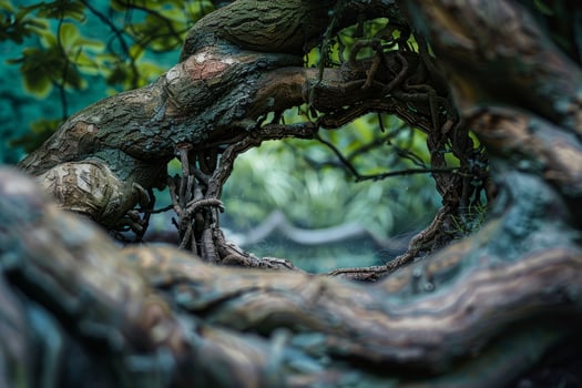 Enchanting forest archway photo