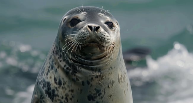 Curious Seal Close Up photo
