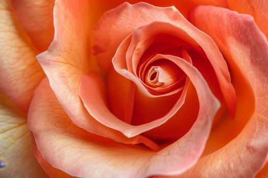 Vibrant orange rose close up photo
