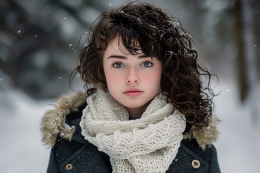 Captivating Winter Portrait photo
