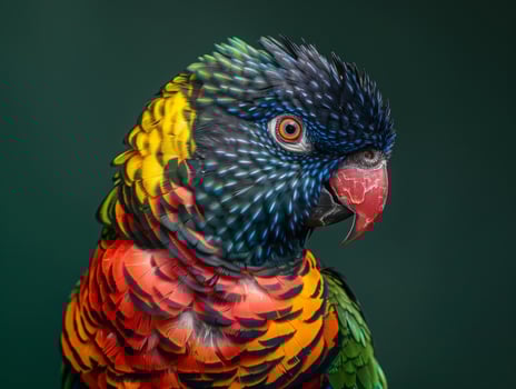 Vibrant Parrot Portrait photo