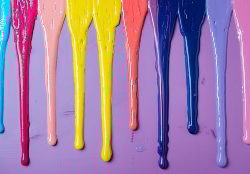 Vibrant Dripping Paint Textures photo