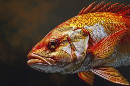 Vibrant Koi Fish Close Up photo