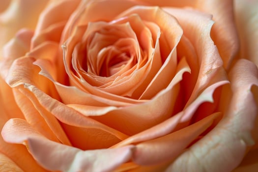 Close up of a Delicate Peach Rose photo