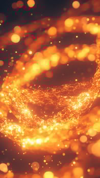 Futuristic Abstract Patterns with Bright Light Waves and Glowing Shapes photo