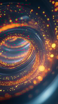 Abstract Glow Art with Radiant Shapes and Dynamic Light Waves photo