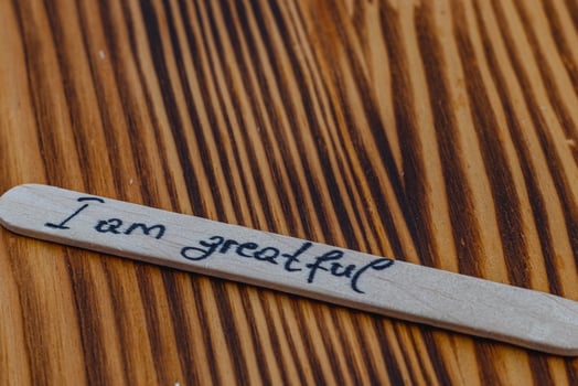 I am grateful, positive thoughts to increase self esteem, improvement photo