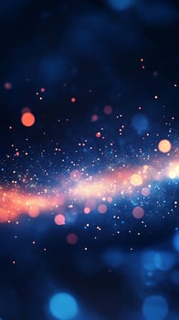 Abstract brilliance illuminated by glowing shapes and vibrant light effects photo